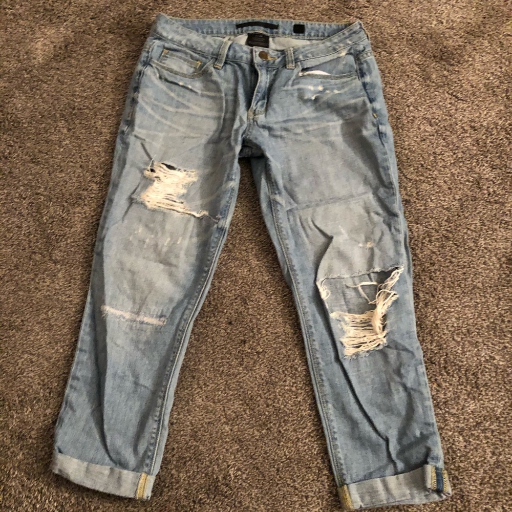 Mom jean capri